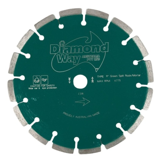 [318973] Diamond Way Diamond Blade Abrasive Green Block 9"